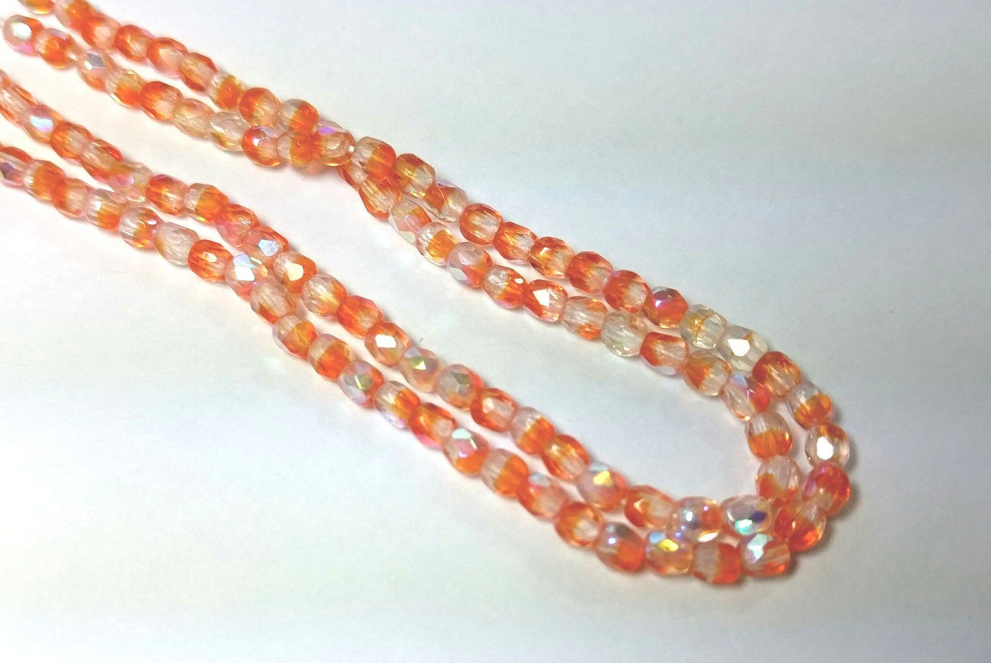 One Strand of Czech Glass Beads-3mm