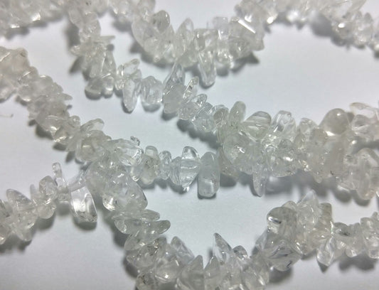 One Strand of Genuine Quartz Crystal Chips