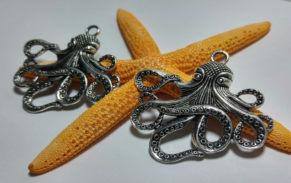 2 Octopus Pendants