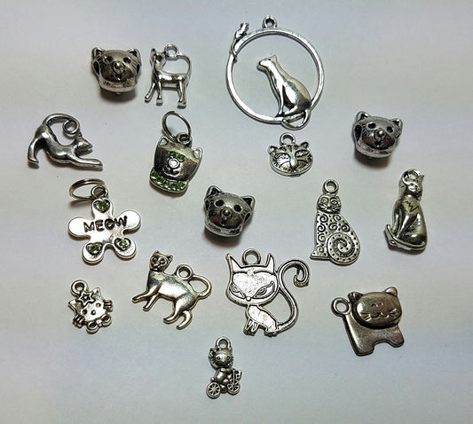 16 Cat Lovers Charms
