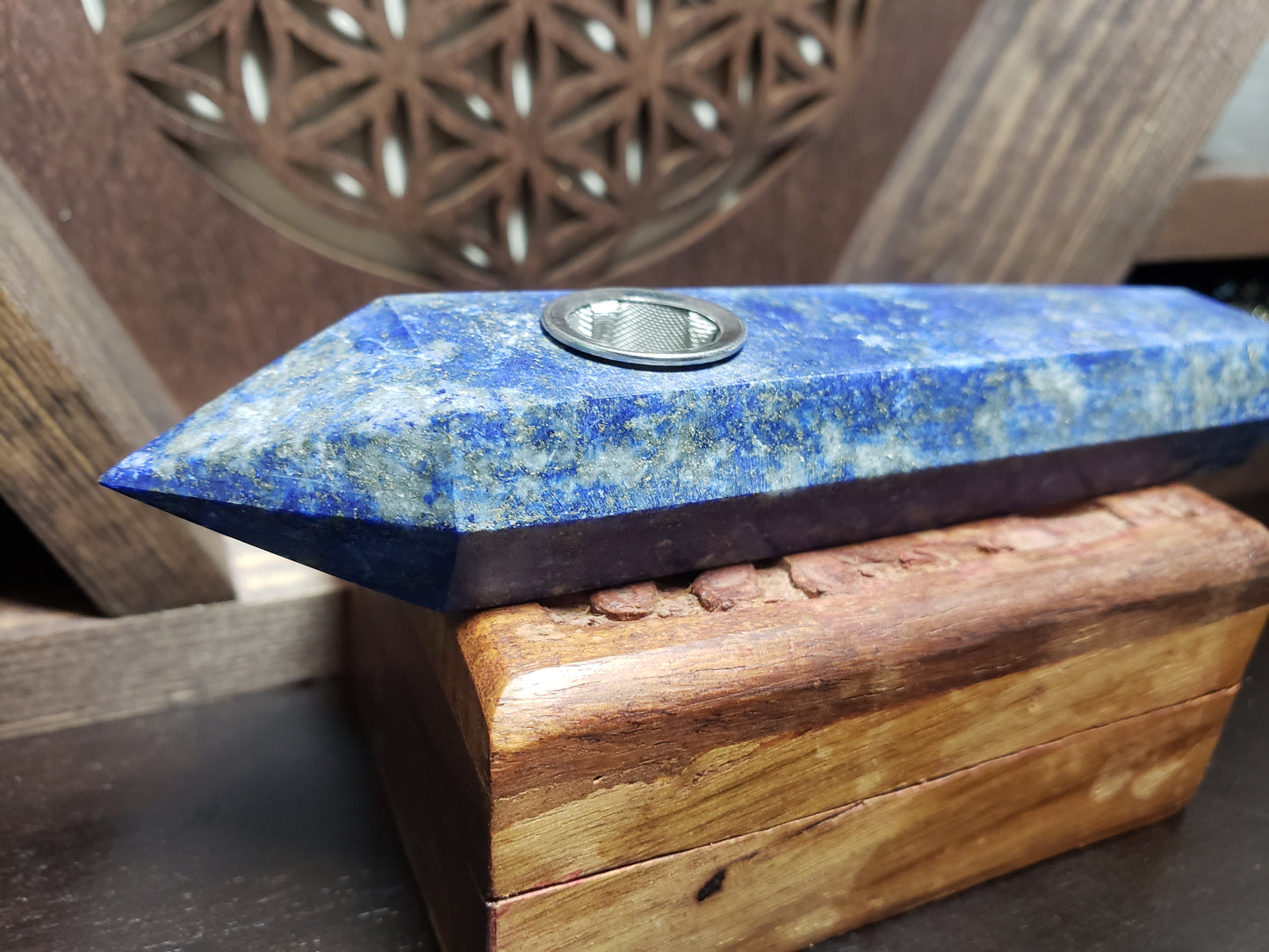 Lapis Lazuli Natural Stone Pipe set