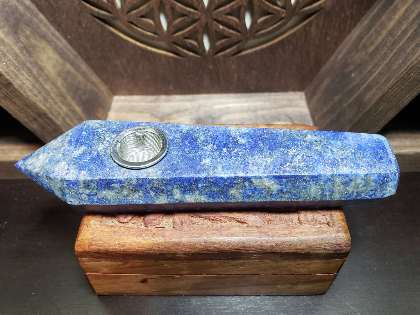 Lapis Lazuli Natural Stone Pipe set