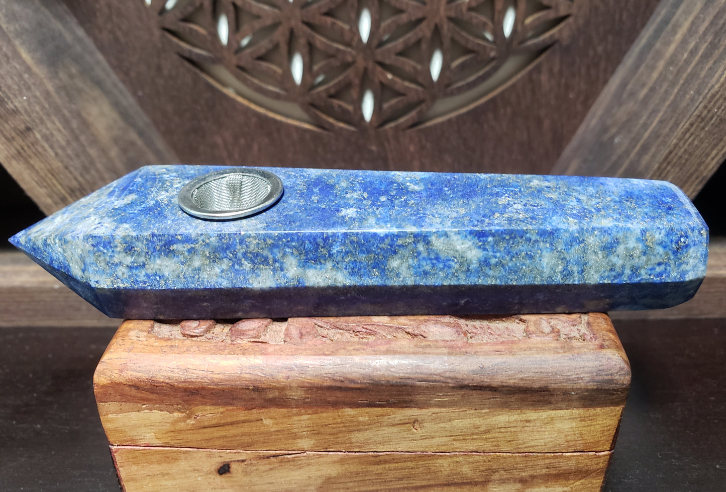 Lapis Lazuli Natural Stone Pipe set