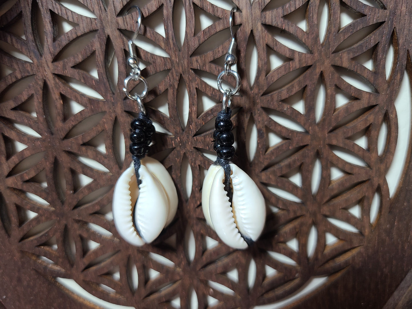 Double Sided Cowrie Shell Drops