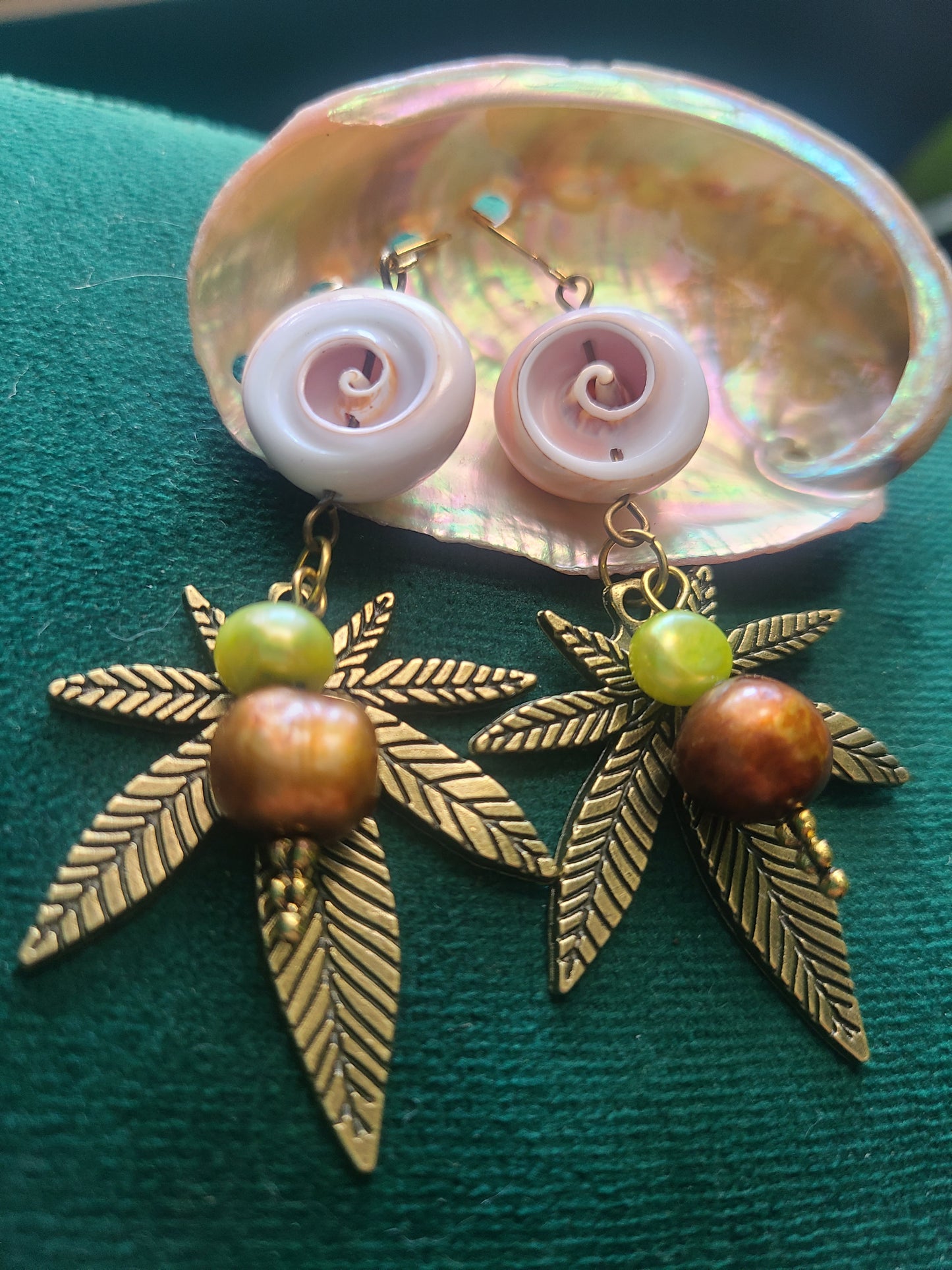 Canna Leaf Earrings
