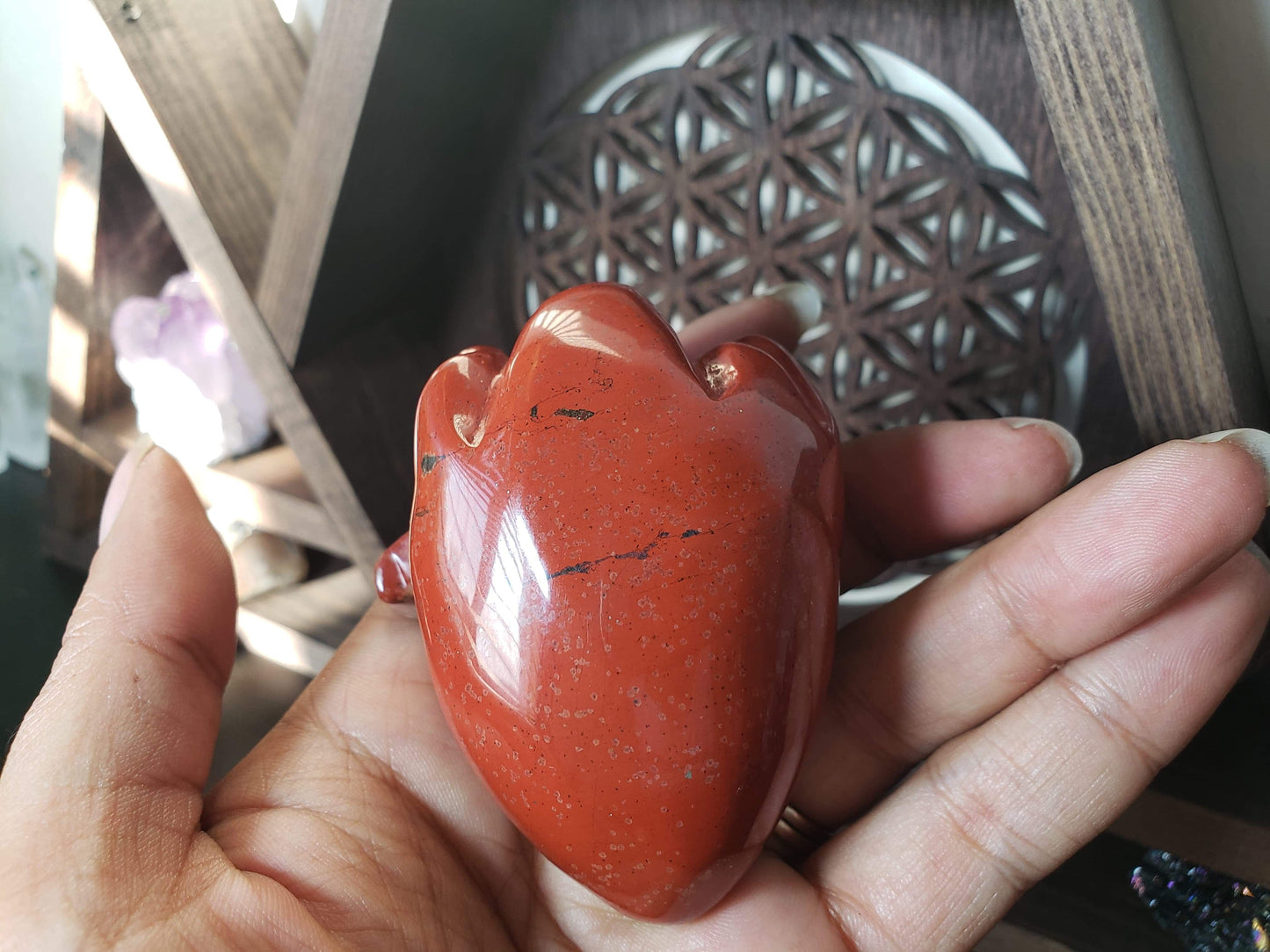 Human Heart Red Jasper