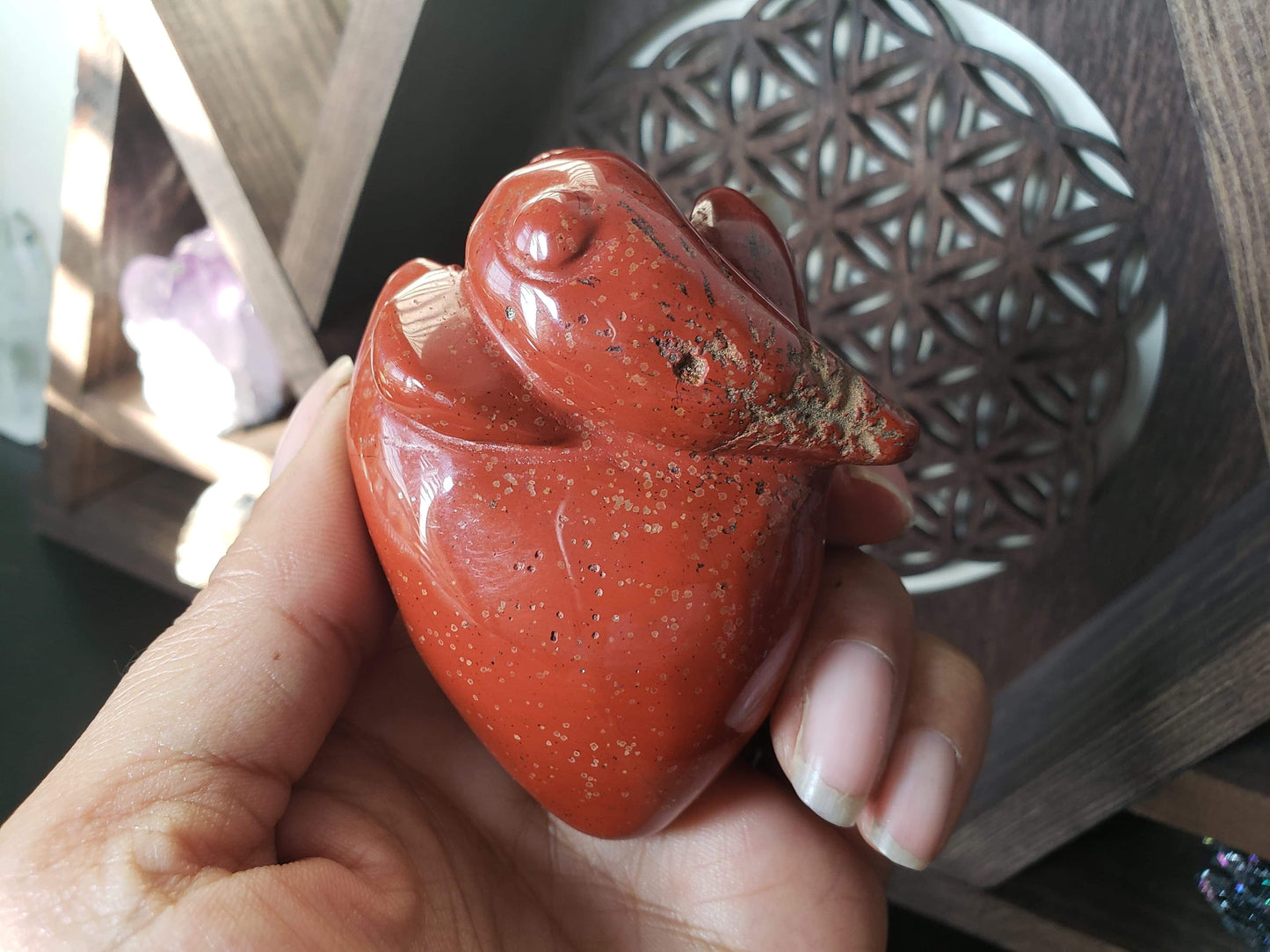 Human Heart Red Jasper